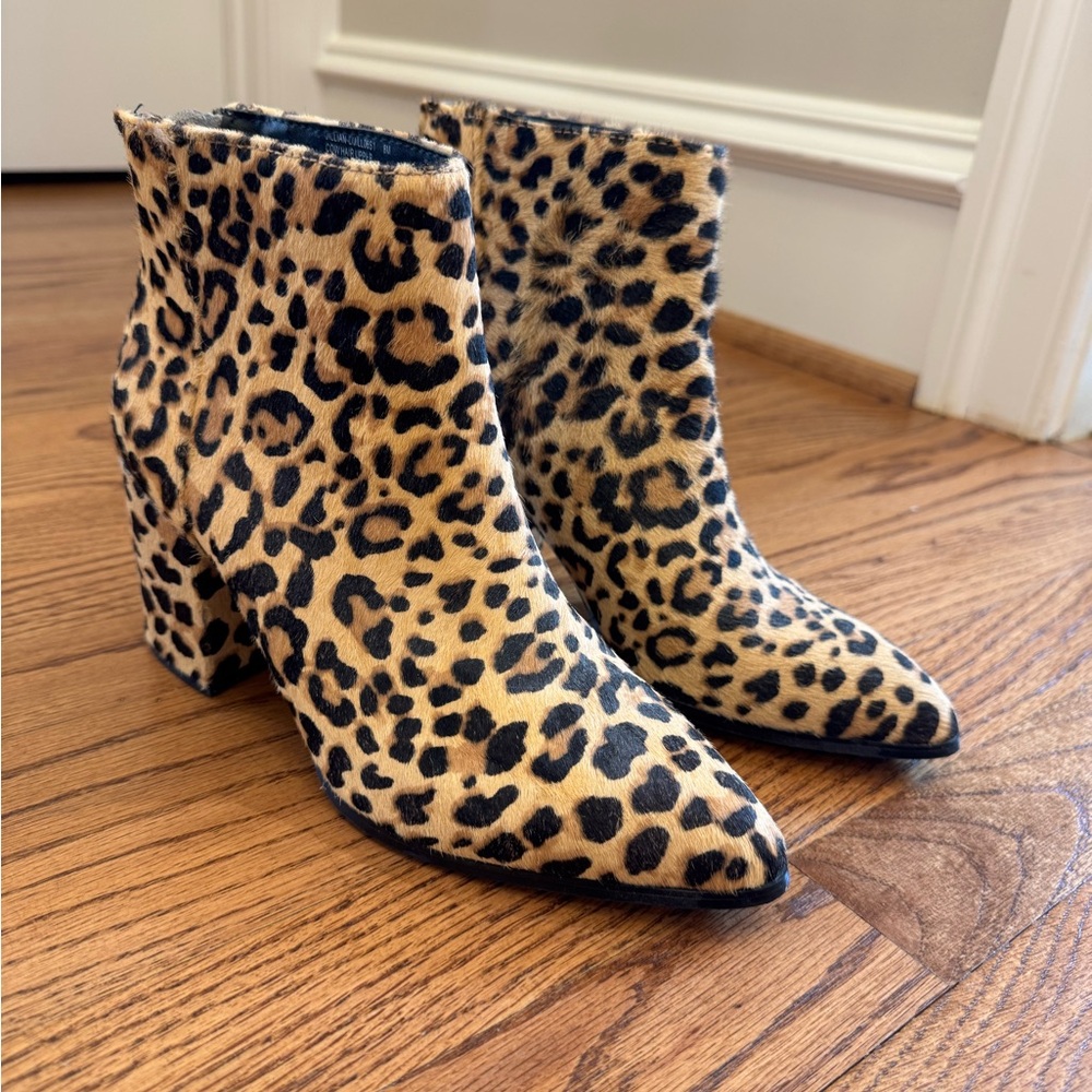 Leopard Print Ankle Boots